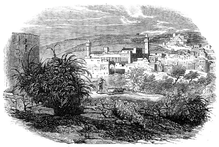 Framed Print : The Desert Route - Hebron, 1857. Creator: Unknown Framed Print : The Desert Route - Hebron, 1857. Creator: Unknown