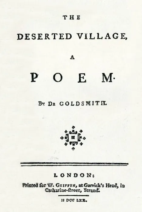 Framed Print : The Deserted Village, A Poem, c1770 Framed Print : The Deserted Village, A Poem, c1770