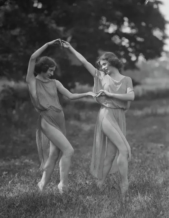 Framed Print : Desha and Leah, 1921 July 30. Creator: Arnold Genthe Framed Print : Desha and Leah, 1921 July 30. Creator: Arnold Genthe