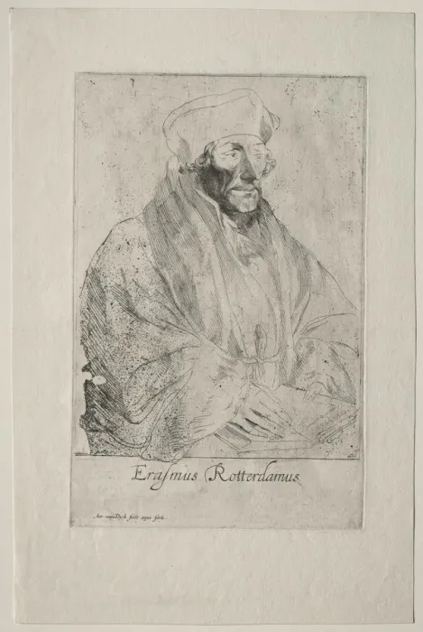 Framed Print : Desiderius Erasmus of Rotterdam. Creator: Anthony van Dyck (Flemish, 1599-1641) Framed Print : Desiderius Erasmus of Rotterdam. Creator: Anthony van Dyck (Flemish, 1599-1641)