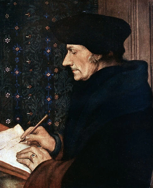 Desiderus Erasmus (1497-1543), Dutch humanist and scholar, 1523. Artist: Hans Holbein the Younger