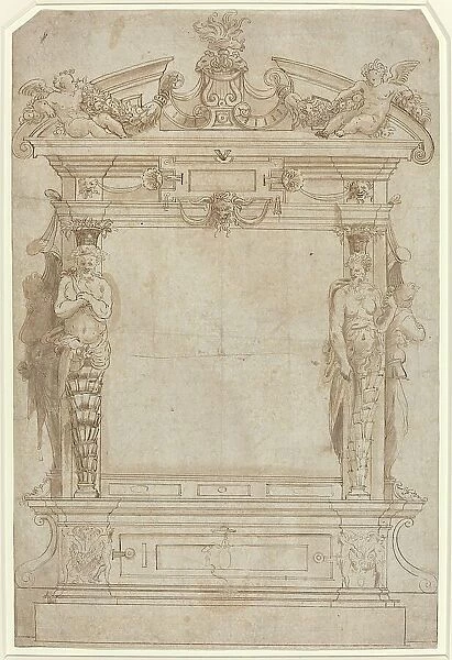 Design for an Architectural Framework, 16th century. Creator: Unknown