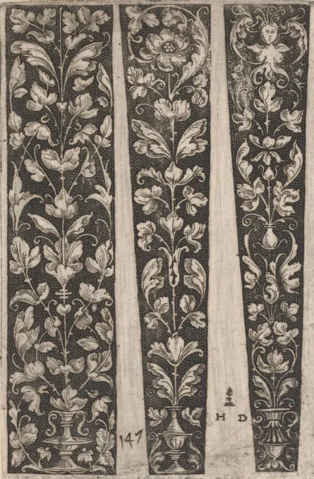 Framed Print : Design for Armor Decoration, ca. 1515. Creator: Hopfer Workshop Framed Print : Design for Armor Decoration, ca. 1515. Creator: Hopfer Workshop