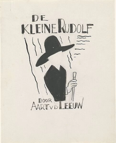 Design for a book cover for: Aart van der Leeuw, De kleine Rudolf, 1930, 1928-1930. Creator: Leo Gestel
