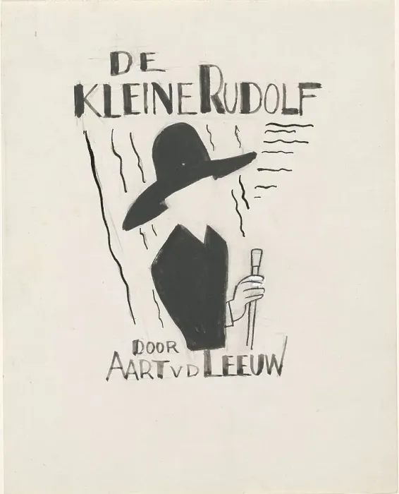 Framed Print : Design for a book cover for: Aart van der Leeuw, De kleine Rudolf, 1930, 1928-1930. Creator: Leo Gestel Framed Print : Design for a book cover for: Aart van der Leeuw, De kleine Rudolf, 1930, 1928-1930. Creator: Leo Gestel