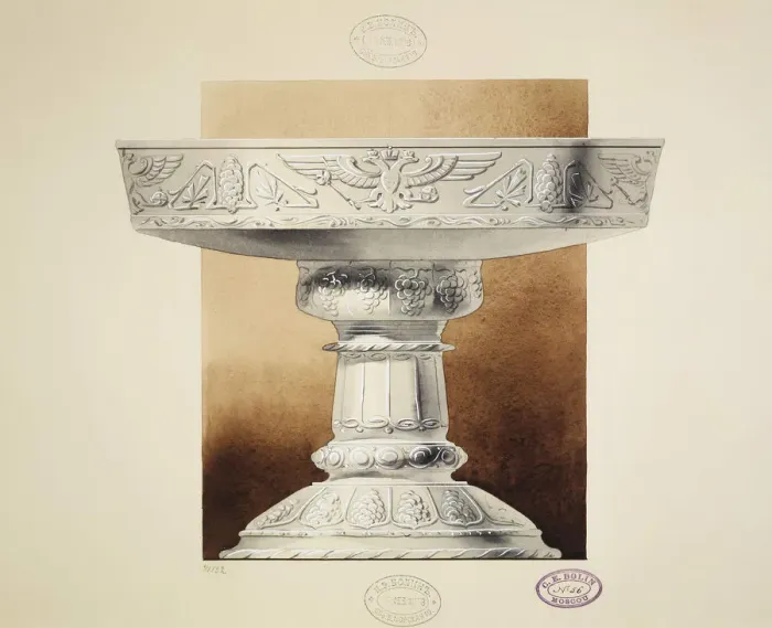 Framed Print : Design of a Bowl for pickles. (Series The Dowry of Grand Princess Maria Pavlovna), 1907-1908. Artist: Carl Edvard Bolin company Framed Print : Design of a Bowl for pickles. (Series The Dowry of Grand Princess Maria Pavlovna), 1907-1908. Artist: Carl Edvard Bolin company