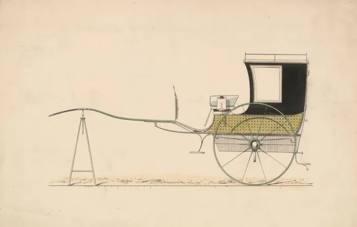 Framed Print : Design for Car aDeux Roues'(Vehicle with two wheels), ca. 1870 Framed Print : Design for Car aDeux Roues'(Vehicle with two wheels), ca. 1870