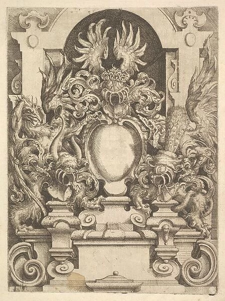 Design for a Cartouche, Plate from Dietterlin's Architecttura, 1598