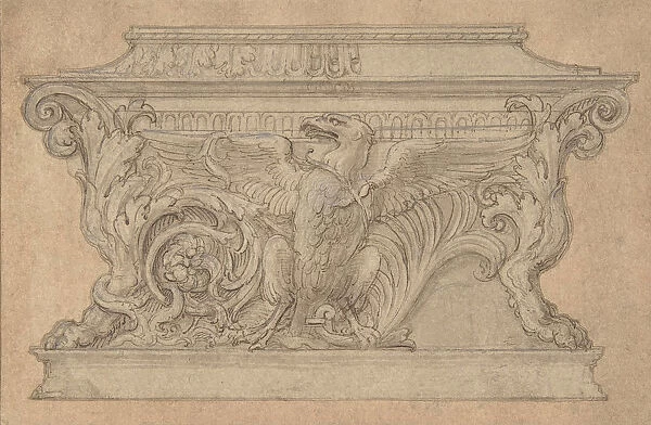 Design for a Casket with the Gonzaga Eagle, ca. 1527-46. Creator: Giulio Romano