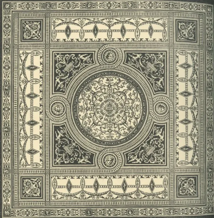 Framed Print : Design for a ceiling, c1860s, (1881). Creator: Unknown Framed Print : Design for a ceiling, c1860s, (1881). Creator: Unknown