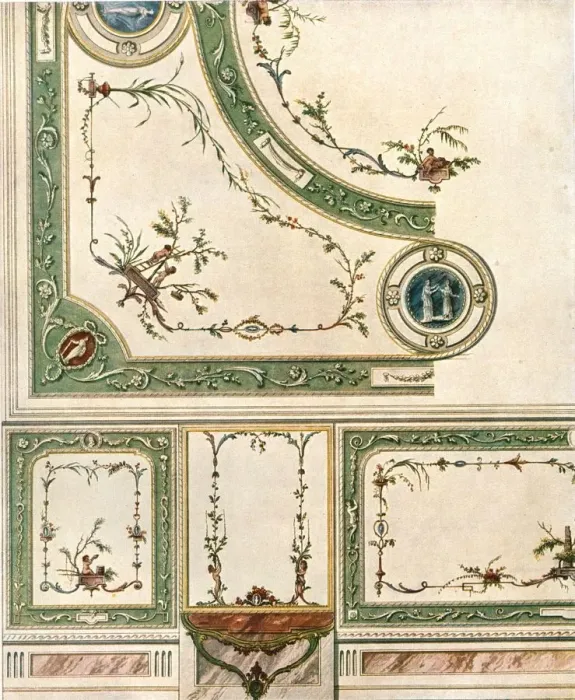 Framed Print : Design for ceiling decoration, Italy, (1928). Creator: Unknown Framed Print : Design for ceiling decoration, Italy, (1928). Creator: Unknown