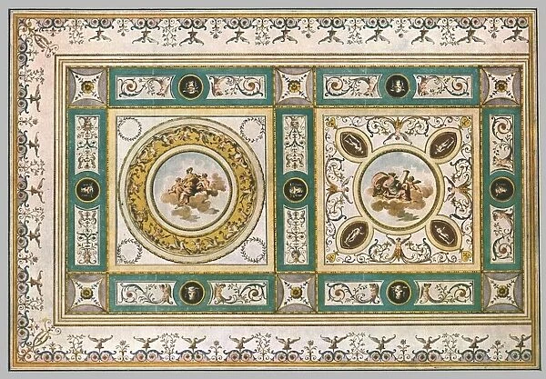 Design for a ceiling in a living-room, Italy, (1928). Creator: Unknown