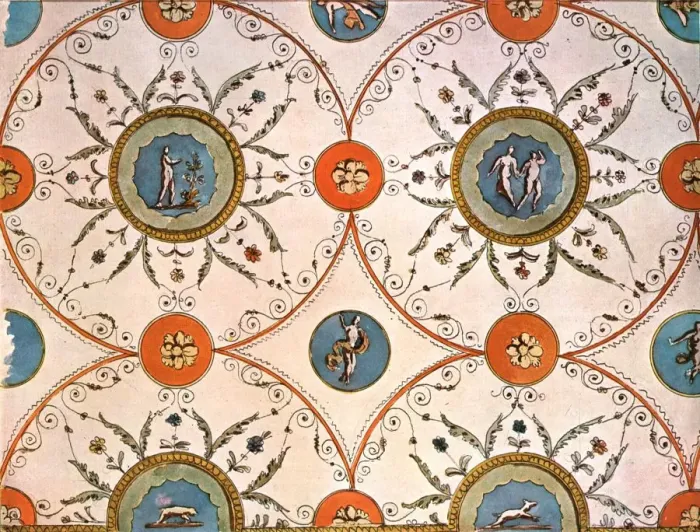 Framed Print : Design for a ceiling-painting, Italy, (1928). Creator: Unknown Framed Print : Design for a ceiling-painting, Italy, (1928). Creator: Unknown