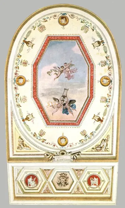 Framed Print : Design for a ceiling in a theatre, Italy, (1928). Creator: Unknown Framed Print : Design for a ceiling in a theatre, Italy, (1928). Creator: Unknown