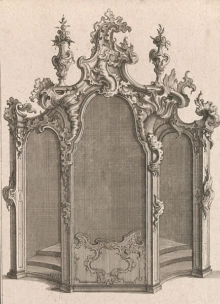 Design for a Confessional, Plate 1 from an Untitled Series of Designs for C