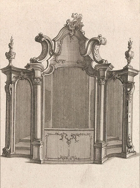 Design for a Confessional, Plate 4 from an Untitled Series of Designs for C