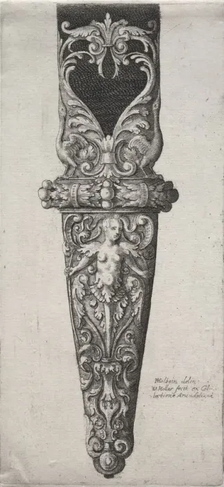 Framed Print : Design for Dagger Sheath. Creator: Wenceslaus Hollar (Bohemian, 1607-1677) Framed Print : Design for Dagger Sheath. Creator: Wenceslaus Hollar (Bohemian, 1607-1677)