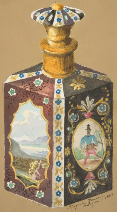 Framed Print : Design for a Decanter, 19th century. Creator: Virginia Ferrari Framed Print : Design for a Decanter, 19th century. Creator: Virginia Ferrari