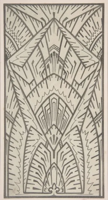 Framed Print : Design drawing, ca. 1883, based on earlier design. Creator: Christopher Dresser Framed Print : Design drawing, ca. 1883, based on earlier design. Creator: Christopher Dresser