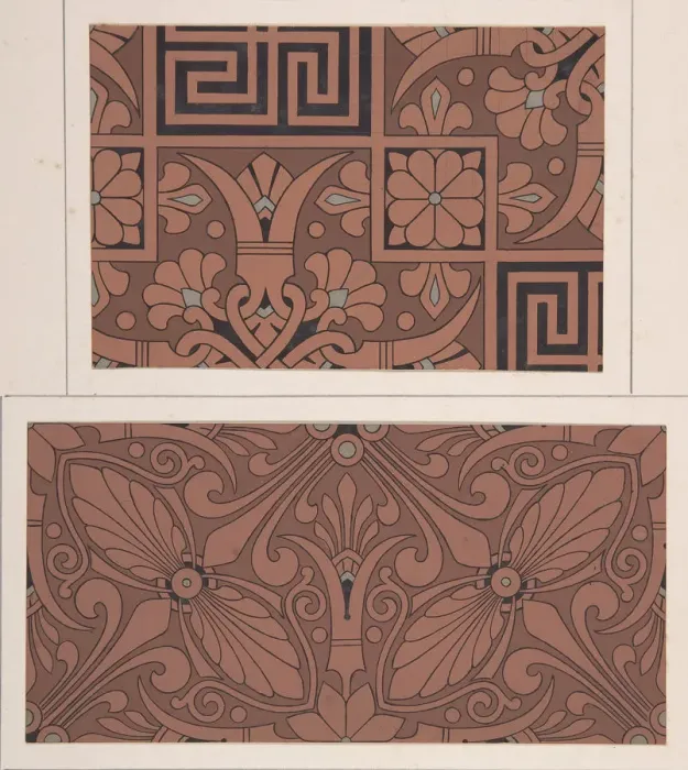 Framed Print : Design drawing, ca. 1883, based on earlier design. Creator: Christopher Dresser Framed Print : Design drawing, ca. 1883, based on earlier design. Creator: Christopher Dresser