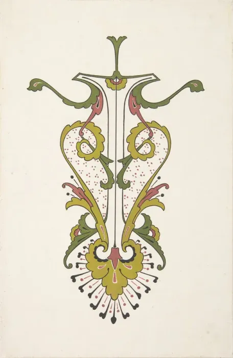 Framed Print : Design drawing, ca. 1883, based on earlier design. Creator: Christopher Dresser Framed Print : Design drawing, ca. 1883, based on earlier design. Creator: Christopher Dresser