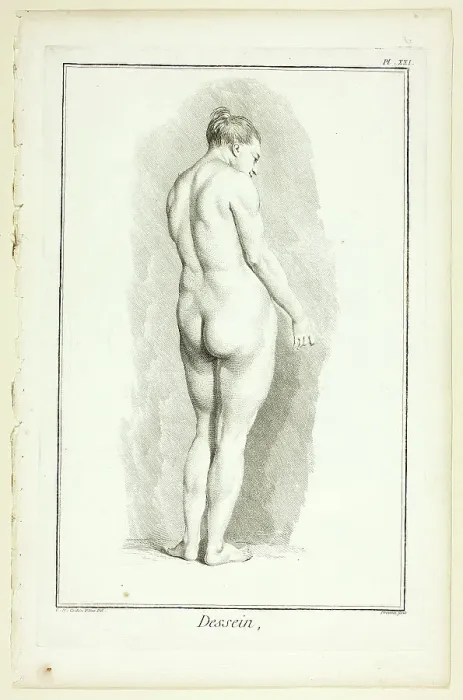 Framed Print : Design: Figure from Encyclopédie, 1762 / 77. Creator: Benoit-Louis Prevost Framed Print : Design: Figure from Encyclopédie, 1762 / 77. Creator: Benoit-Louis Prevost