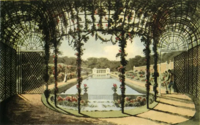 Framed Print : Design for a Flower Garden, 1803, (1944). Creator: Unknown Framed Print : Design for a Flower Garden, 1803, (1944). Creator: Unknown