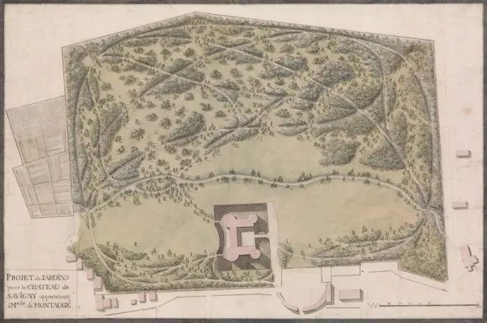 Framed Print : Design for the Gardens of the Chateau de Savigny-les-Beaune, ca. 1782-90 Framed Print : Design for the Gardens of the Chateau de Savigny-les-Beaune, ca. 1782-90