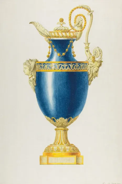 Framed Print : Design for a Gilt Bronze Ewer, ca. 1770-90. Creator: George Heinrich von Kirn Framed Print : Design for a Gilt Bronze Ewer, ca. 1770-90. Creator: George Heinrich von Kirn