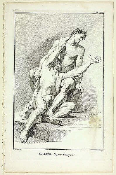 Design: Grouped Figures, from Encyclopédie, 1762 / 77. Creator: Benoit-Louis Prevost