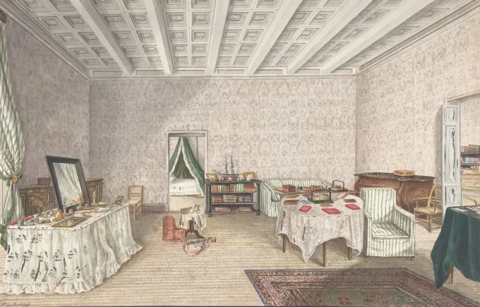 Framed Print : Design for interior, ca. 1830. Creator: Charles de Brocktorff Framed Print : Design for interior, ca. 1830. Creator: Charles de Brocktorff