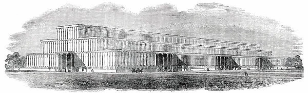 Design by Joseph Paxton, F.L.S. for a Building for the Great Exhibition of 1851, 1850. Creator: Unknown