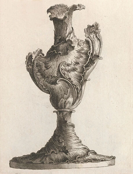 Design for a large Asymmetrical Vase, Plate 4 from: Neu inventierte Vasi a