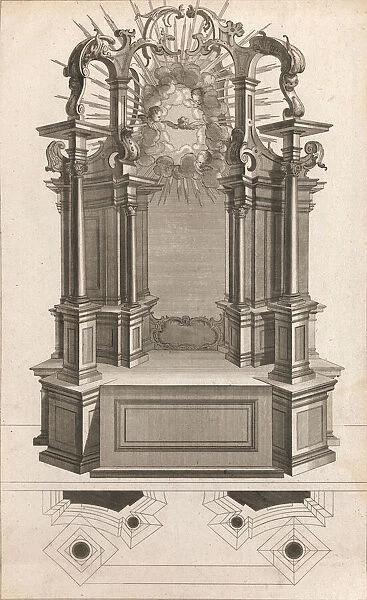 Design for a Monumental Altar, Plate n from Unterschiedliche Neu Inventier