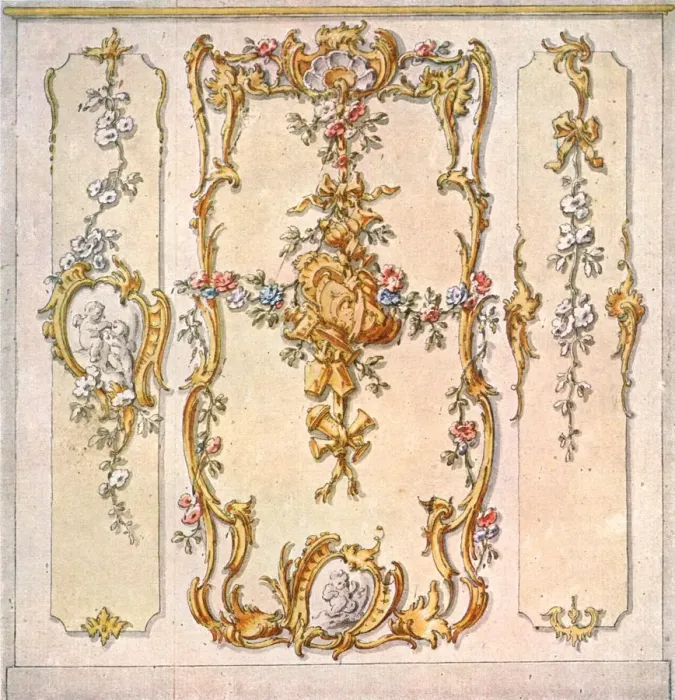 Framed Print : Design for a mural decoration, Germany, (1928). Creator: Unknown
