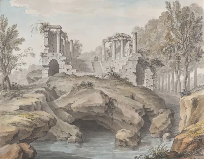 Framed Print : Design for a Naumachia, in the gardens at Chateau d Enghien, Belgium, 1782 Framed Print : Design for a Naumachia, in the gardens at Chateau d Enghien, Belgium, 1782