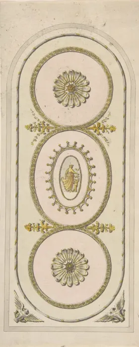 Framed Print : Design for a Panel, 1748-92. Creator: Unknown Framed Print : Design for a Panel, 1748-92. Creator: Unknown