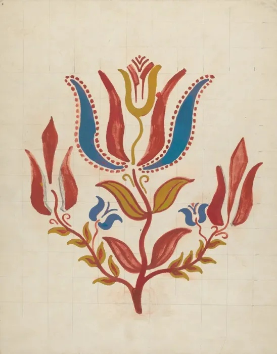 Framed Print : Design from Proposed Portfolio, 1935  /  1942. Creator: Unknown