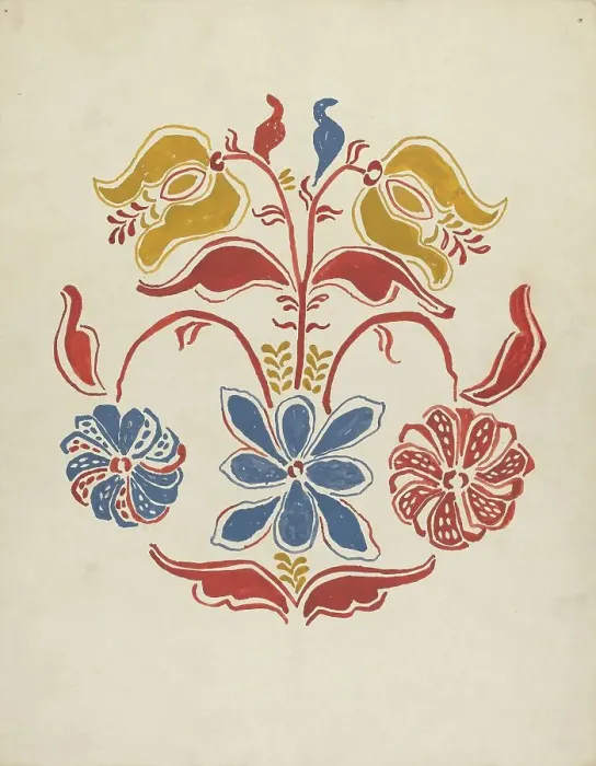 Framed Print : Design from Proposed Portfolio, 1935 / 1942. Creator: Unknown Framed Print : Design from Proposed Portfolio, 1935 / 1942. Creator: Unknown