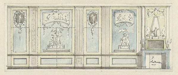Design for a room wall, c.1752-c.1819. Creator: Juriaan Andriessen