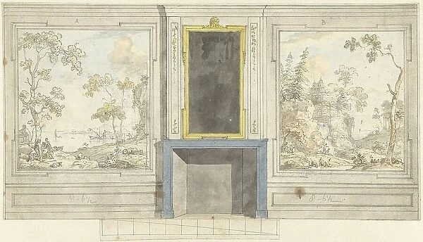 Design for room wall for JDDekinge, c.1752-c.1819. Creator: Juriaan Andriessen