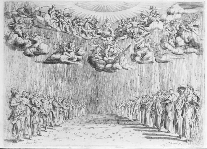 Framed Print : Design for the Stage for Intermedio 6, from an Album with Plates documenting the Fe Framed Print : Design for the Stage for Intermedio 6, from an Album with Plates documenting the Fe