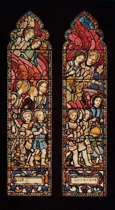 Framed Print : Design for Stained Glass, 1926. Artist: Robert Anning Bell Framed Print : Design for Stained Glass, 1926. Artist: Robert Anning Bell