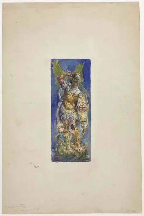 Framed Print : Design for Stained Glass. Creator: John La Farge (American, 1835-1910) Framed Print : Design for Stained Glass. Creator: John La Farge (American, 1835-1910)