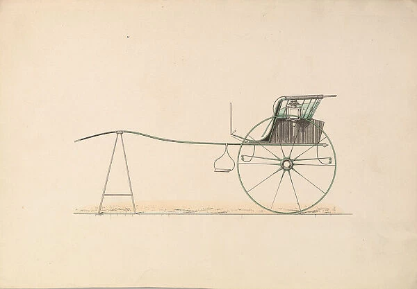 Design for Stanhope Gig, 1850-74. Creator: Unknown