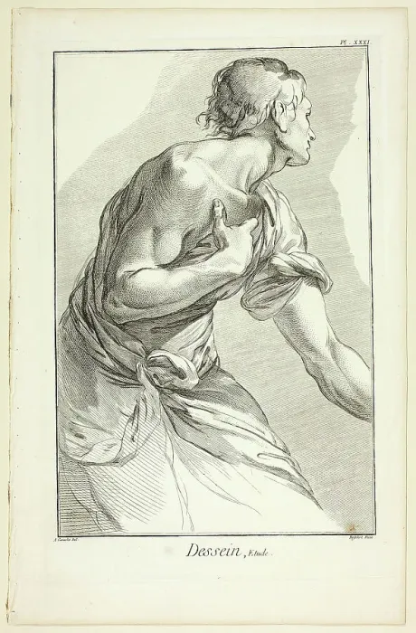 Framed Print : Design: Study, from Encyclopédie, 1762 / 77. Creator: A. J. Defehrt Framed Print : Design: Study, from Encyclopédie, 1762 / 77. Creator: A. J. Defehrt