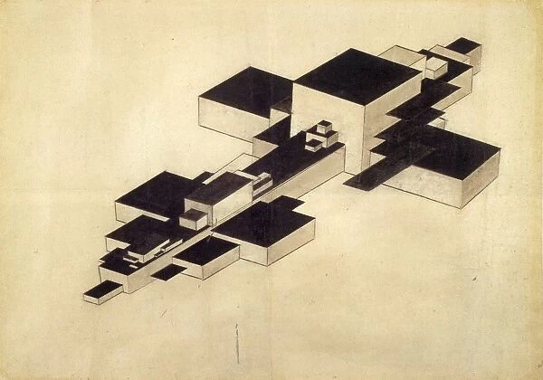 Design for Supremolet (Suprematist Plane). Artist: Chashnik, Ilya Grigoryevich (1902-1929)