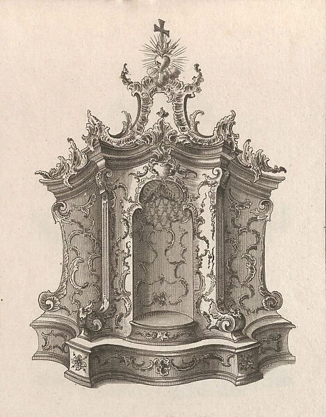 Design for a Tabernacle, Plate 1 from the series Tabernacle, Printed ca. 1750-56