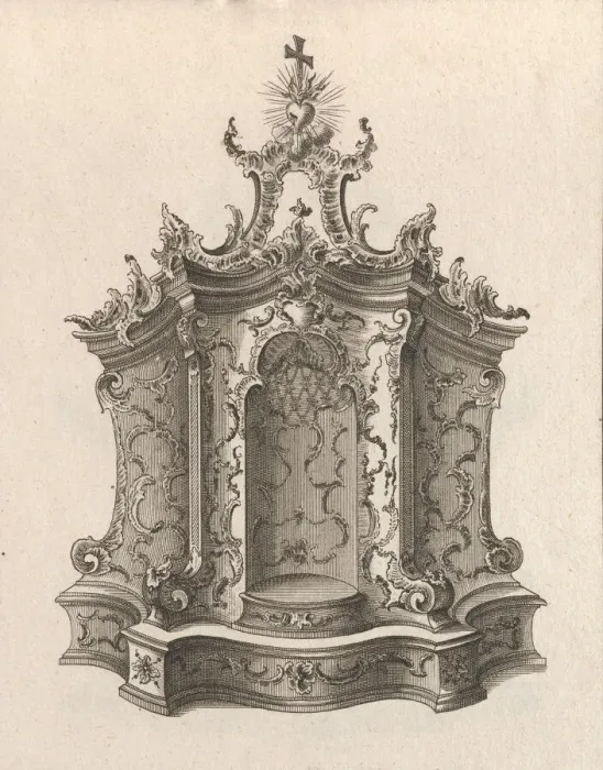 Framed Print : Design for a Tabernacle, Plate 1 from the series Tabernacle, Printed ca. 1750-56 Framed Print : Design for a Tabernacle, Plate 1 from the series Tabernacle, Printed ca. 1750-56