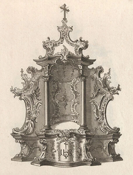 Design for a Tabernacle, Plate 2 from the series Tabernacle, Printed ca. 1750-56